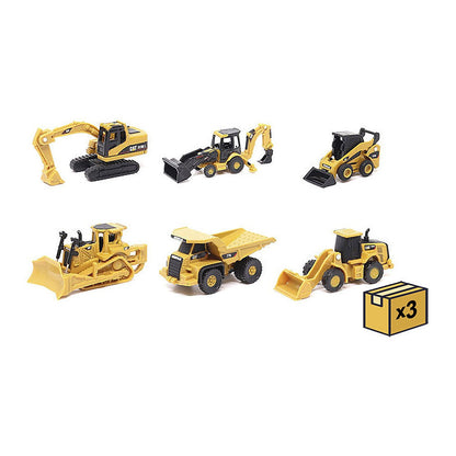 diecast masters 85980acs case scale caterpillar micro constructors 24 piece case four 6 piece sets