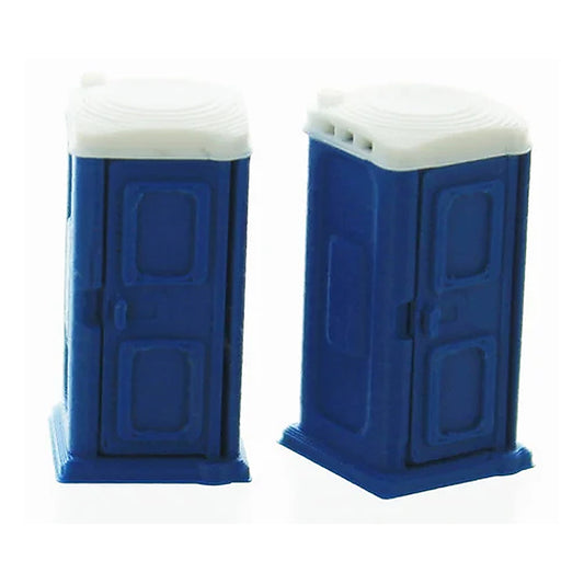 3d to scale 87 141 bl 1 87 porta potty 2pk blue miniature detail
