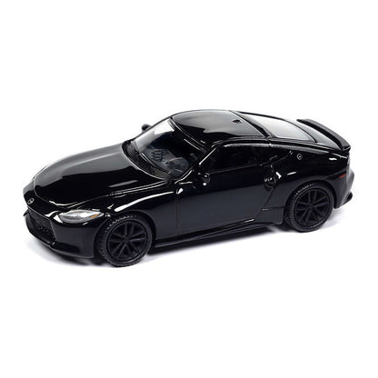 auto world awsp168 b 1 64 scale 2023 nissan z in black diamond