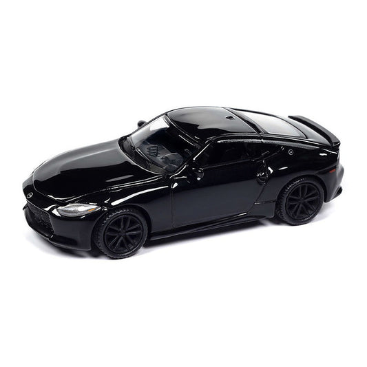 auto world awsp168 b 1 64 scale 2023 nissan z in black diamond