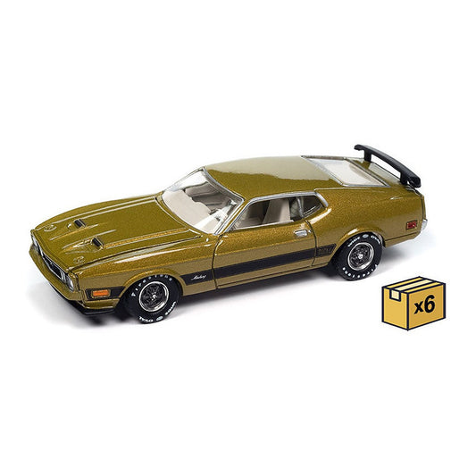 auto world awsp173 a case 1 64 mustang mach 1 1973 case pack