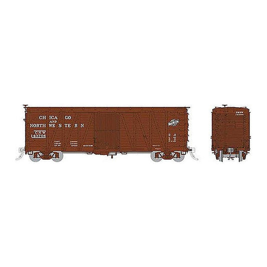 rapido trains 142005 ho scale c nw sheathed boxcar 6 pack