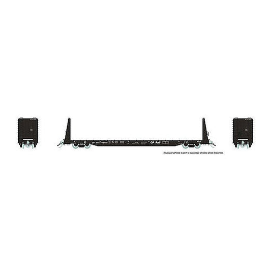 rapido trains 147002 ho scale cp rail flatcar blk 6 pack