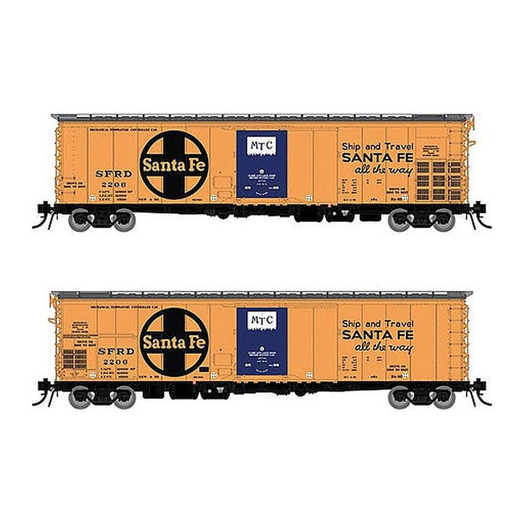 rapido trains 156008 ho scale sf rr 60 reef sf al 4 pack