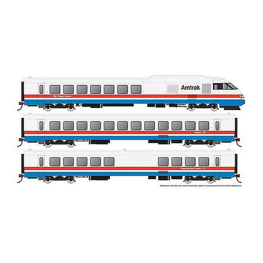 rapido trains 25501 ho scale amtrak rtl turbo set 1