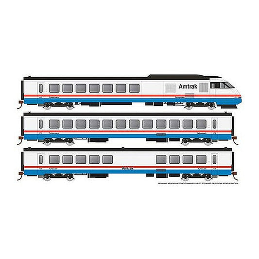 rapido trains 25503 ho scale amtrak rtl turbo set 2