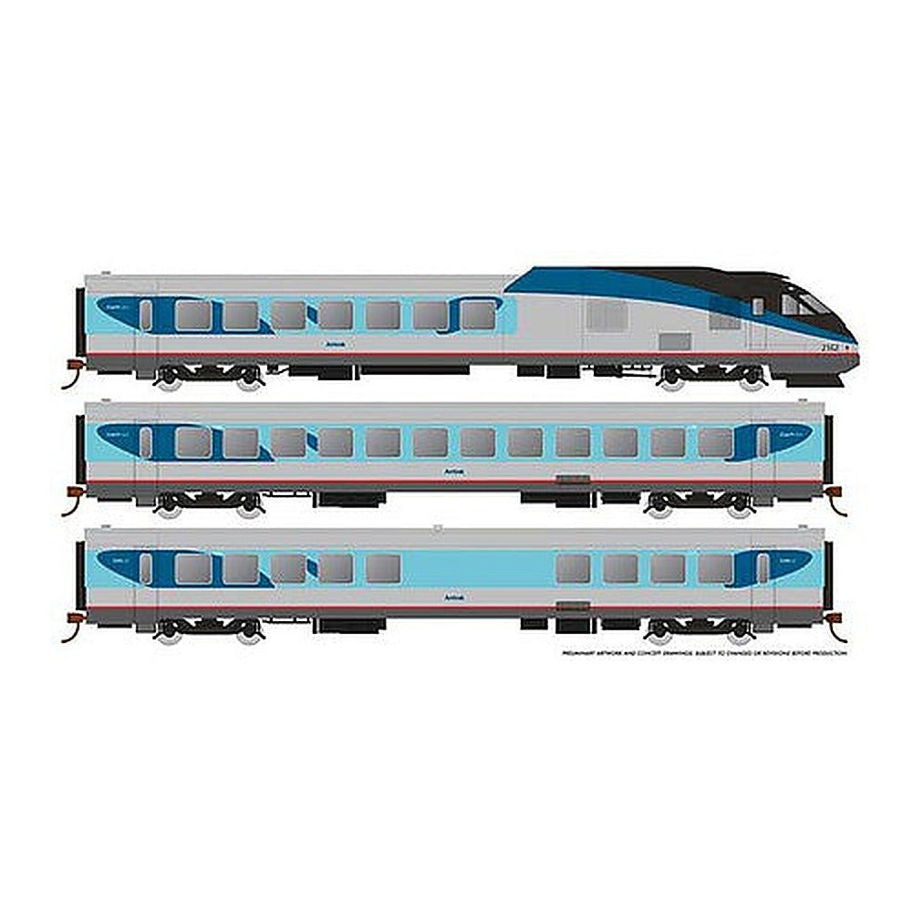 rapido trains 25505 ho scale amtrak pv rtl turbo sd