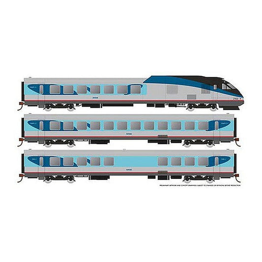 rapido trains 25505 ho scale amtrak pv rtl turbo sd