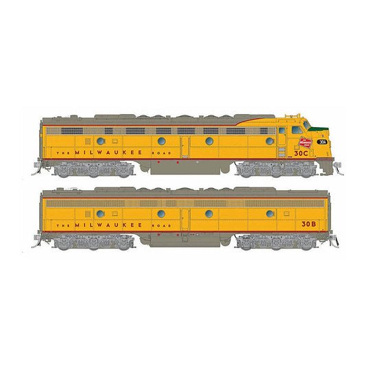 rapido trains 28556 ho scale milwaukee e8a b snd 30c b