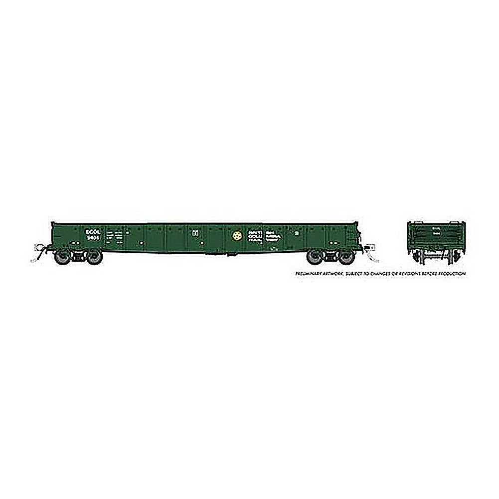 rapido trains 50047 ho scale bc rail 526 gondola 6 pack