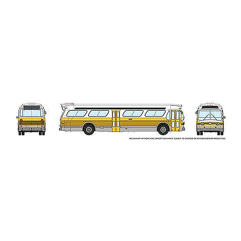 rapido trains 573001 n scale boston new look bus