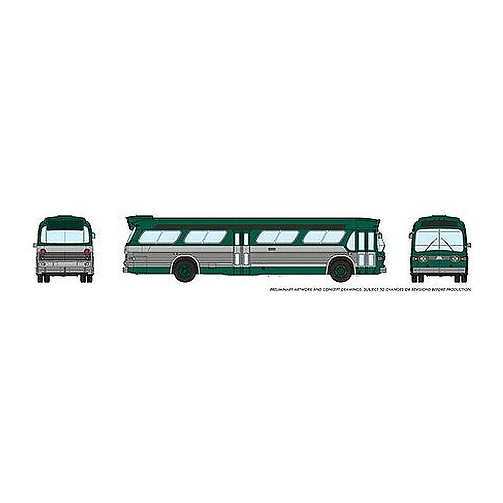 rapido trains 573004 n scale ny grn new look bus