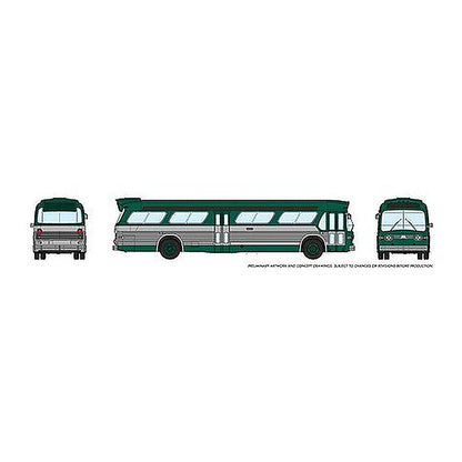 rapido trains 573004 n scale ny grn new look bus