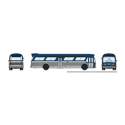 rapido trains 573096 n scale gen new look bus blue