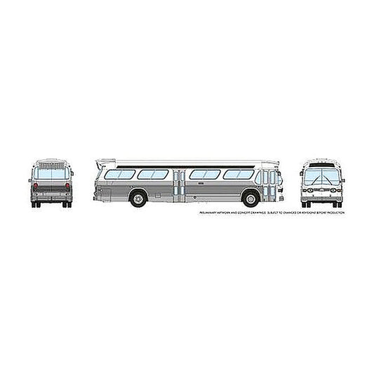 rapido trains 573098 n scale gen new look bus white