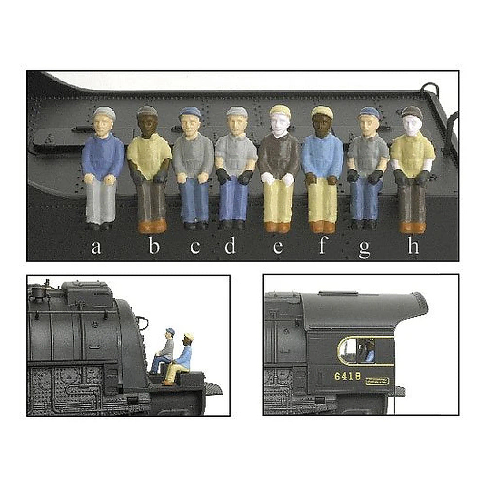 broadway limited 1004 ho engineer fireman a b 2pak