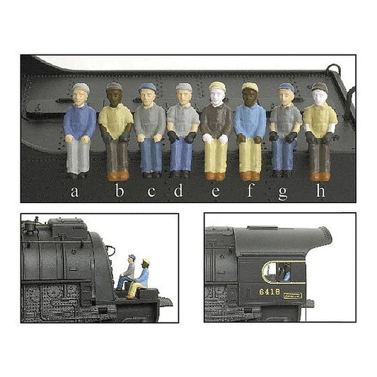 broadway limited 1004 ho engineer fireman a b 2pak