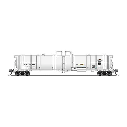 broadway limited 3834 n cryogenic tank car utlx white 1p