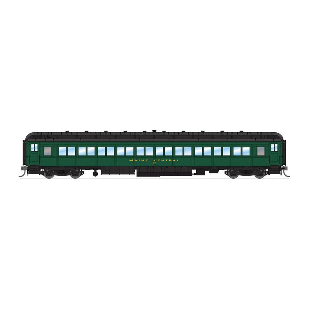 broadway limited 6446 ho 80pass coach grn gld mec 1pk