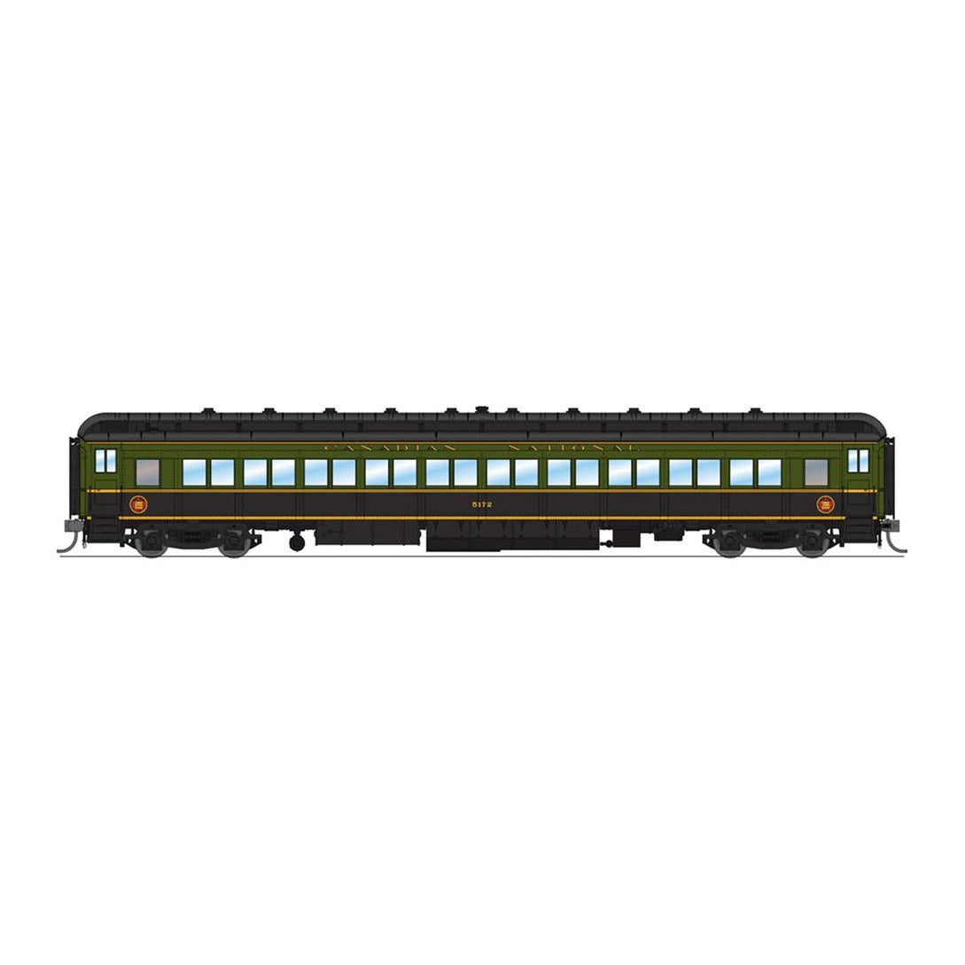 broadway limited 6451 ho 80pass coach grn blk cn 1pk