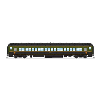 broadway limited 6451 ho 80pass coach grn blk cn 1pk
