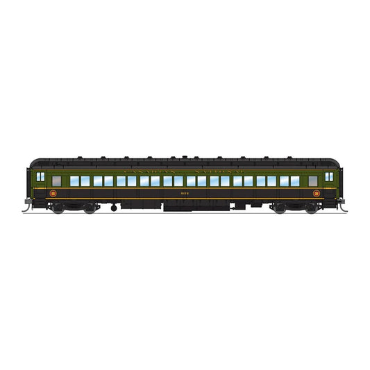 broadway limited 6451 ho 80pass coach grn blk cn 1pk