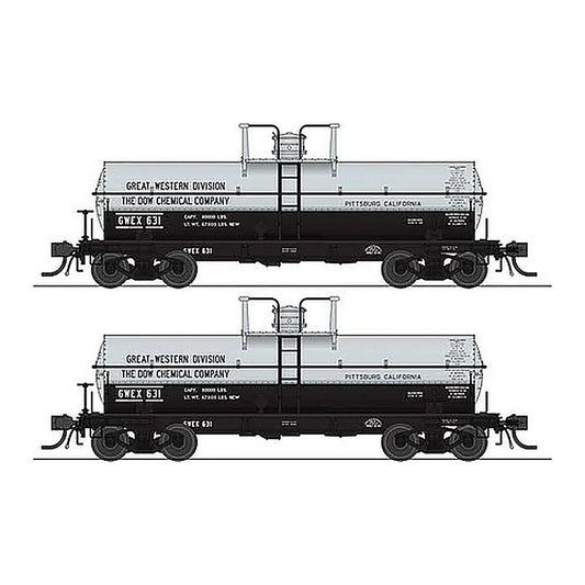 broadway limited 6461 ho 6000gal tank dow 2pk