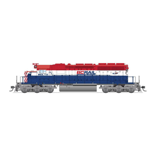 broadway limited 6776 ho emd sd40 2 bc rail 736