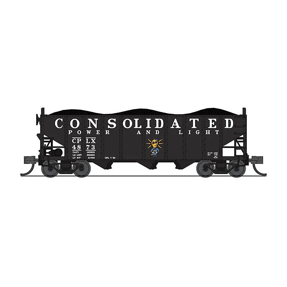 broadway limited 7160 n n w 3bay hopper cp l 2pk a