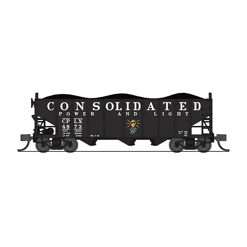 broadway limited 7161 n n w 3bay hopper cp l 2pk b