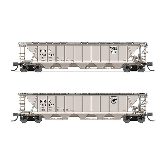 broadway limited 7254 n h32 cvd hopper prr 2pk gray