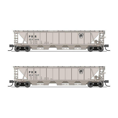 broadway limited 7255 n h32 cvd hopper prr 2pk a gray