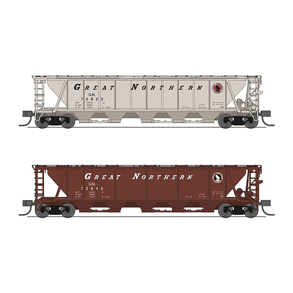 broadway limited 7261 n h32 cvd hopper gn 2pk