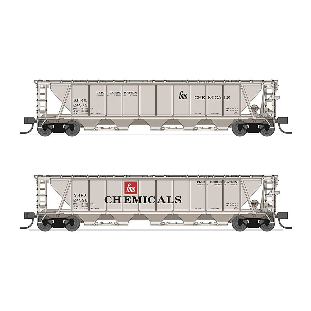 broadway limited 7265 n h32 cvd hopper fmc chem 2pk