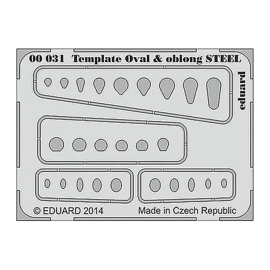 eduard 00031 template ovals oblong steel