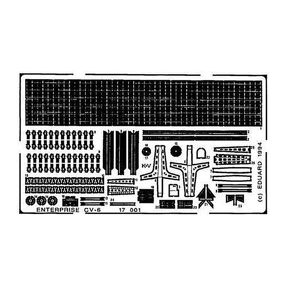 eduard 17001 1 700 uss cv 6 enterprise photo etch set