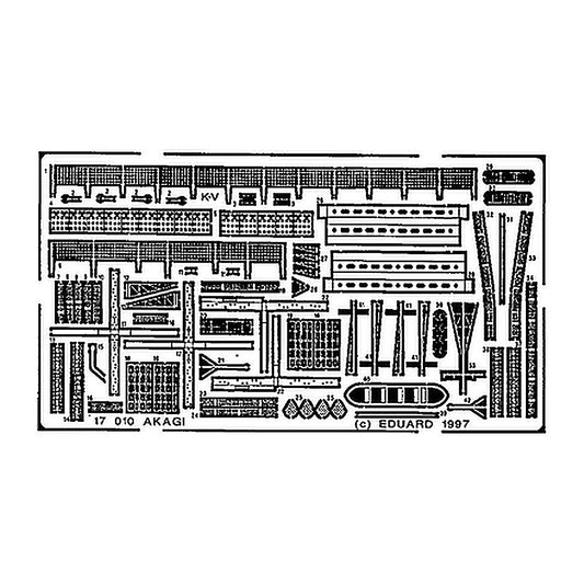 eduard 17010 1 700 akagi for hsg photo etch detail set
