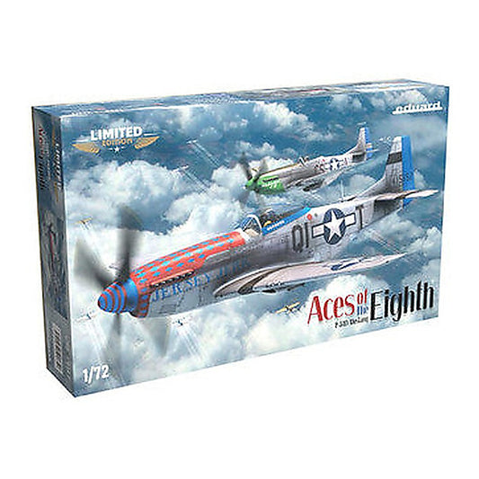 eduard 2147 1 72 p 51d aces of the eighth dual combo plastic model kit