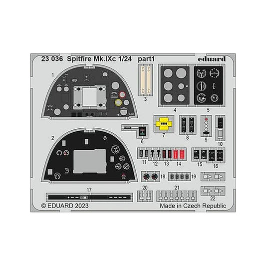 eduard 23036 1 24 spitfire mk ixc for airfix