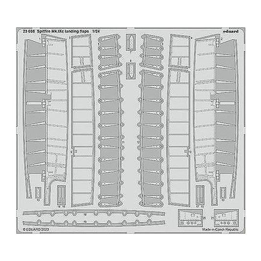 eduard 23038 1 24 spitfire mk ixc landing flaps for airfix