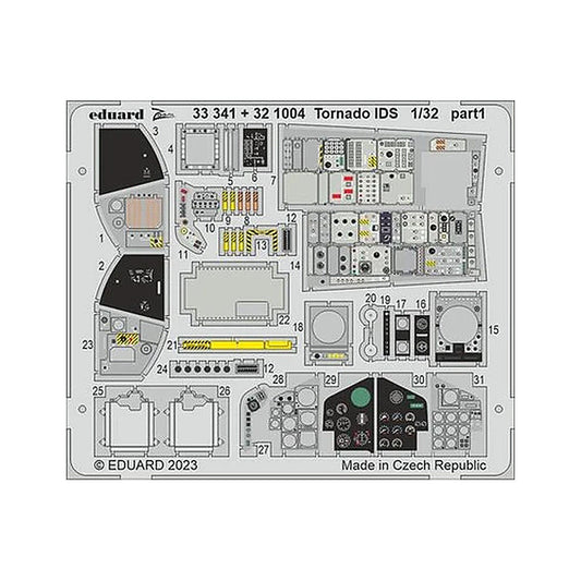 eduard 321004 1 32 tornado ids interior for italeri