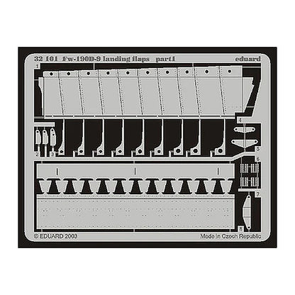 eduard 32101 1 32 landing flaps for hsg photo etch detail set
