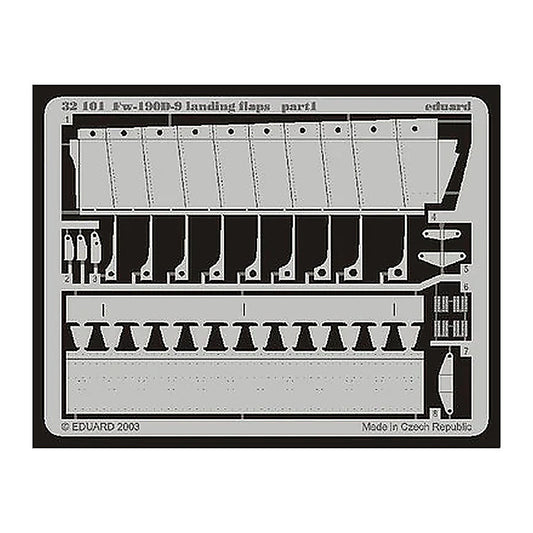 eduard 32101 1 32 landing flaps for hsg photo etch detail set