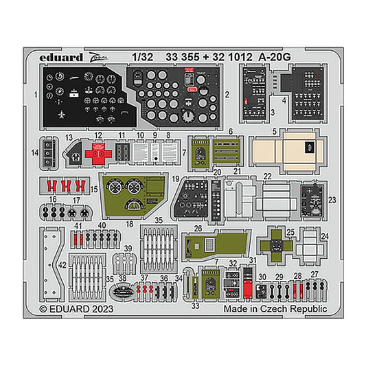 eduard 321012 1 32 a 20g for hkm photo etch detail set