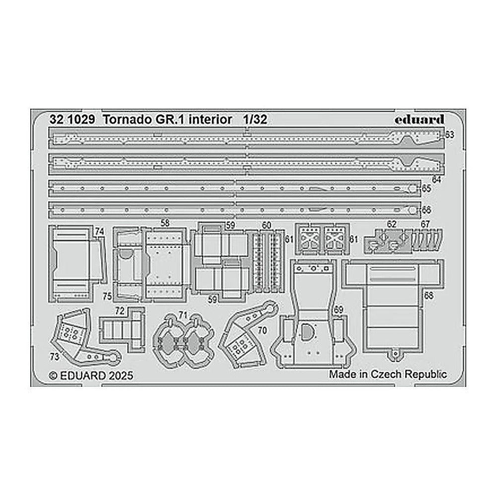 eduard 321029 1 32 tornado gr 1 interior photo etched set for italeri
