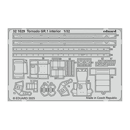 eduard 321029 1 32 tornado gr 1 interior photo etched set for italeri