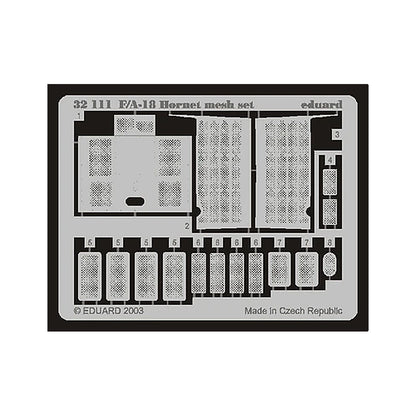 eduard 32111 1 32 f a 18 hornet mesh set for academy