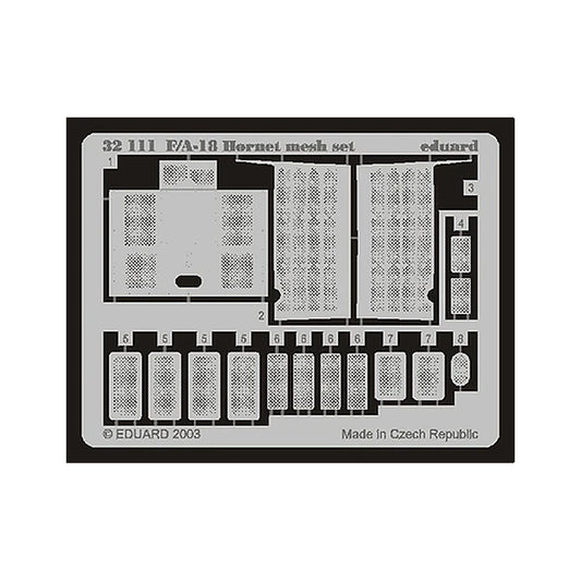eduard 32111 1 32 f a 18 hornet mesh set for academy