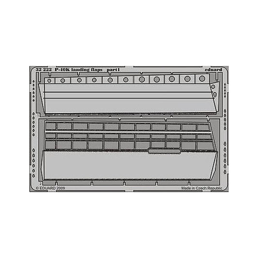 eduard 32222 1 32 p 40k landing flaps for hasegawa