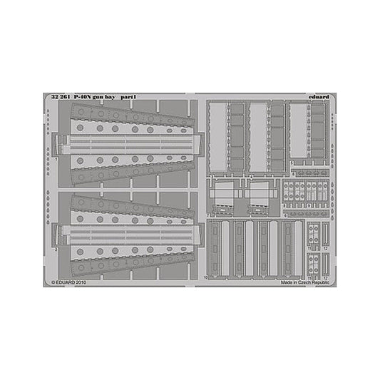 eduard 32261 1 32 p 40n gun bay for hasegawa